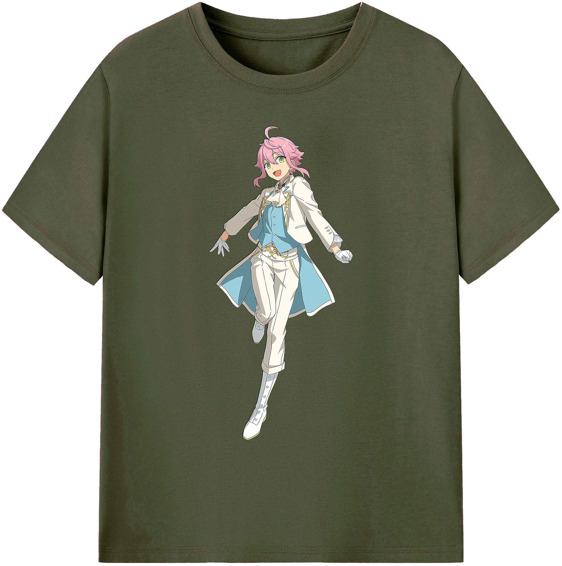 （画像用） あんさんぶるスターズ! Ensemble Stars 綿100％ メンズ半袖Tシャツ｜肌触りやわらか＆通気性